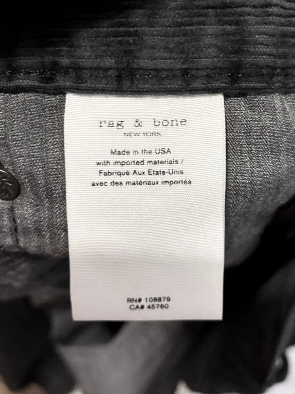 rag & bone fitted skinny
